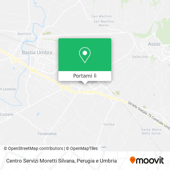 Mappa Centro Servizi Moretti Silvana