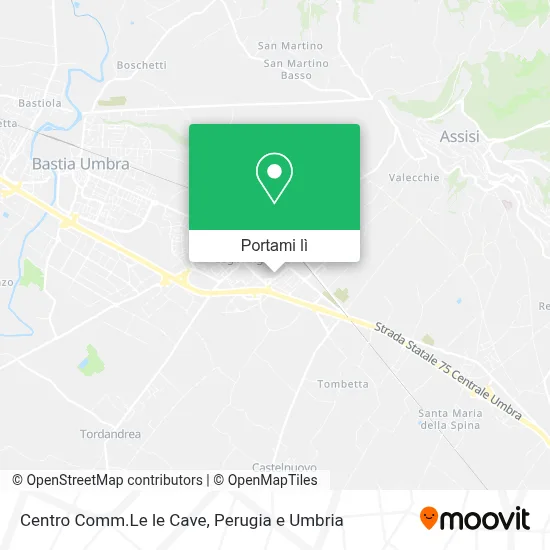 Mappa Centro Comm.Le le Cave