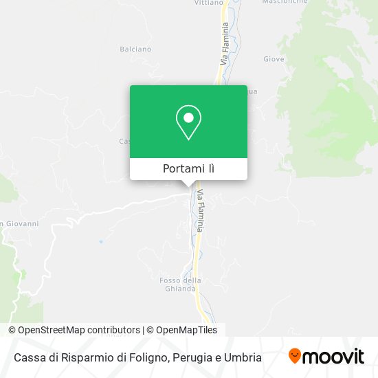 Mappa Cassa di Risparmio di Foligno