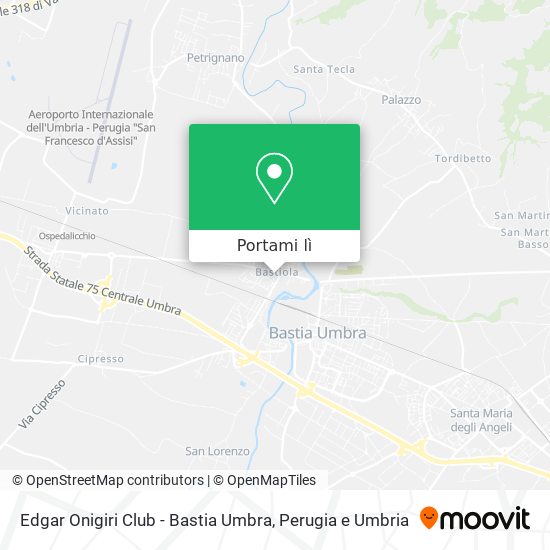 Mappa Edgar Onigiri Club - Bastia Umbra