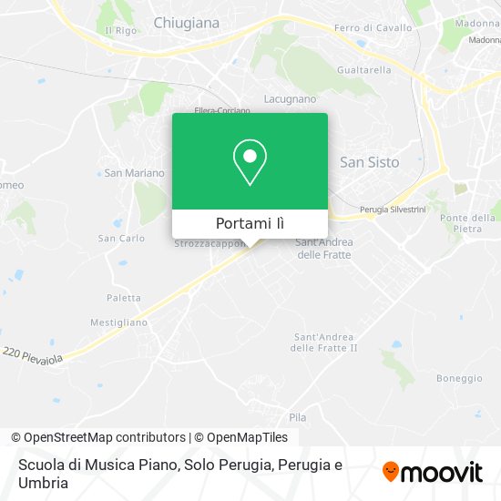 Mappa Scuola di Musica Piano, Solo Perugia