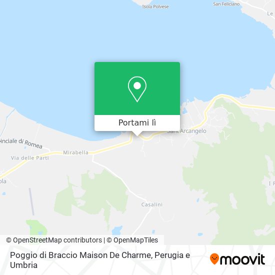 Mappa Poggio di Braccio Maison De Charme