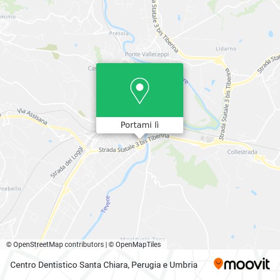 Mappa Centro Dentistico Santa Chiara