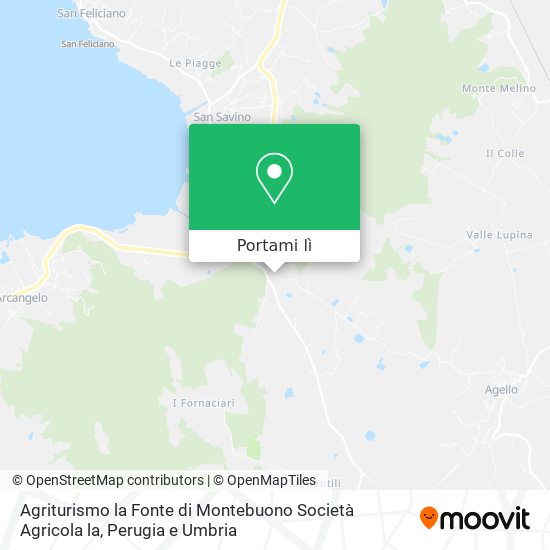 Mappa Agriturismo la Fonte di Montebuono Società Agricola la