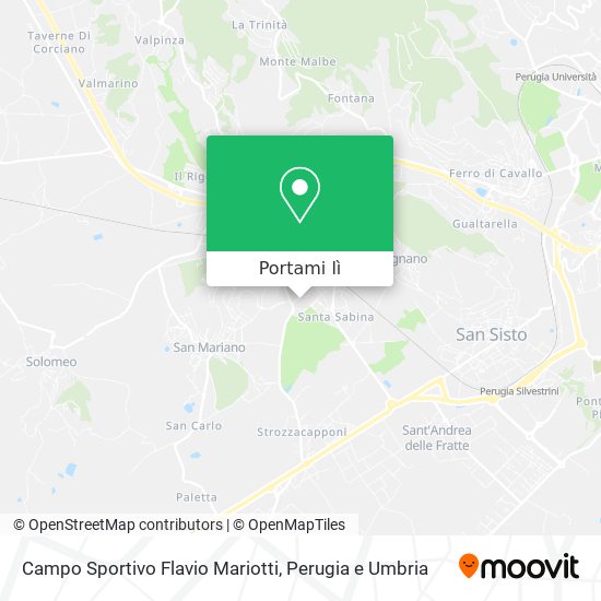 Mappa Campo Sportivo Flavio Mariotti
