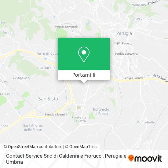 Mappa Contact Service Snc di Calderini e Fiorucci