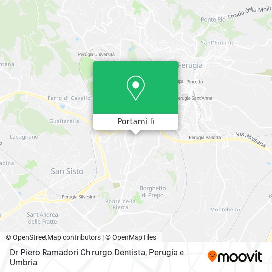 Mappa Dr Piero Ramadori Chirurgo Dentista