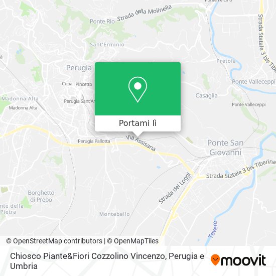 Mappa Chiosco Piante&Fiori Cozzolino Vincenzo