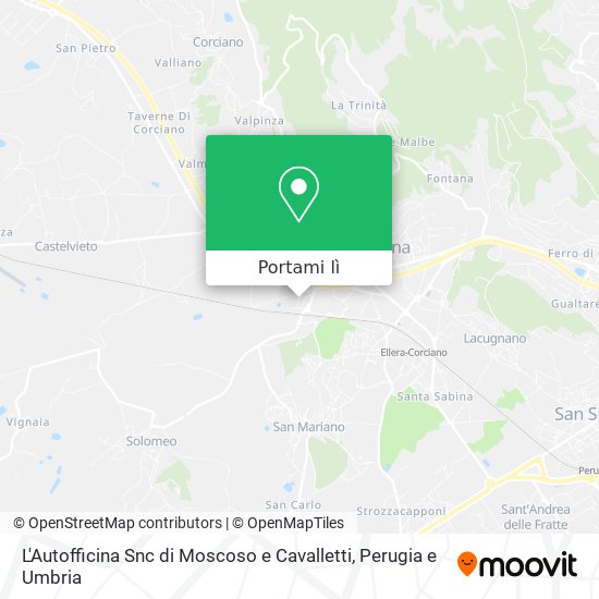 Mappa L'Autofficina Snc di Moscoso e Cavalletti