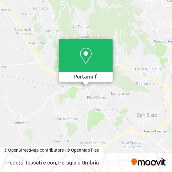 Mappa Pedetti Tessuti e con