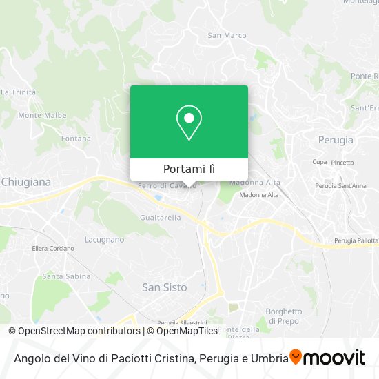 Mappa Angolo del Vino di Paciotti Cristina