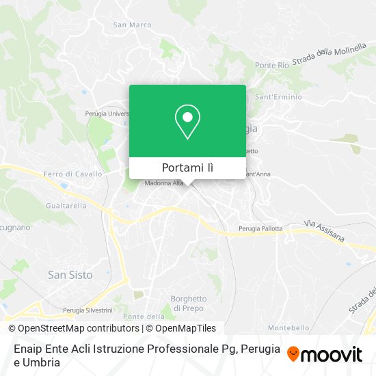 Mappa Enaip Ente Acli Istruzione Professionale Pg