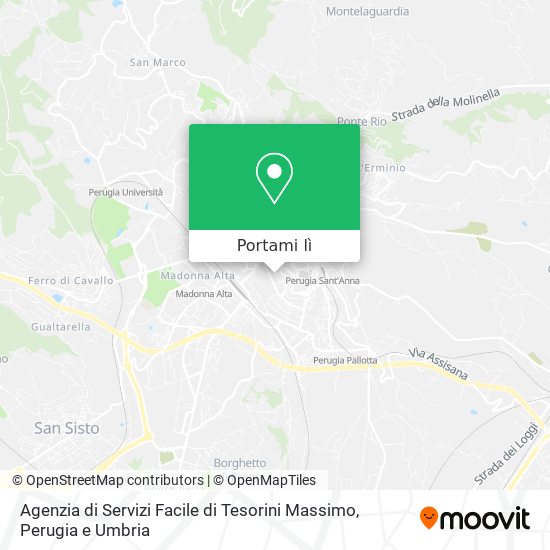 Mappa Agenzia di Servizi Facile di Tesorini Massimo