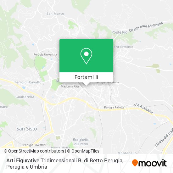 Mappa Arti Figurative Tridimensionali B. di Betto Perugia