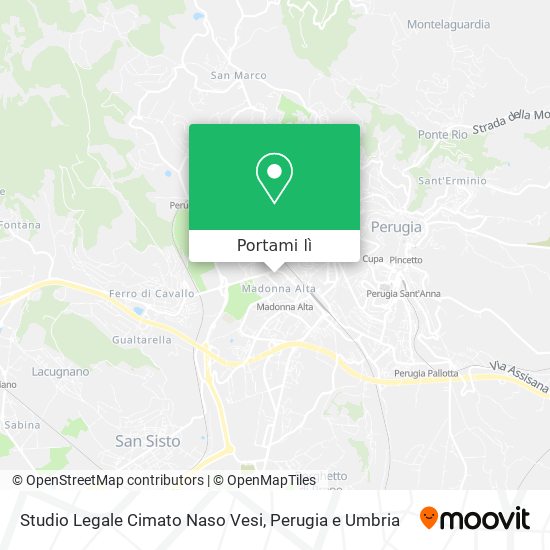 Mappa Studio Legale Cimato Naso Vesi