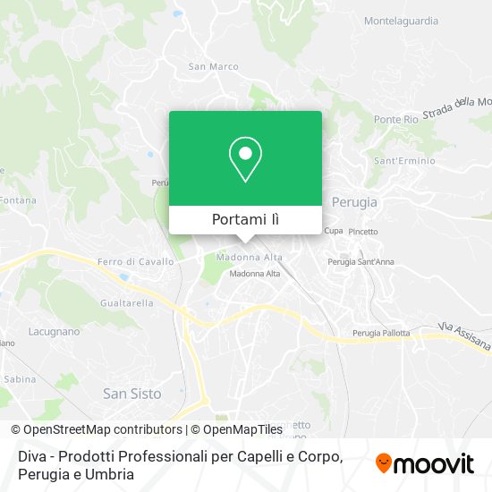 Mappa Diva - Prodotti Professionali per Capelli e Corpo