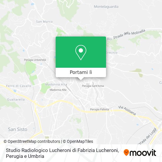 Mappa Studio Radiologico Lucheroni di Fabrizia Lucheroni