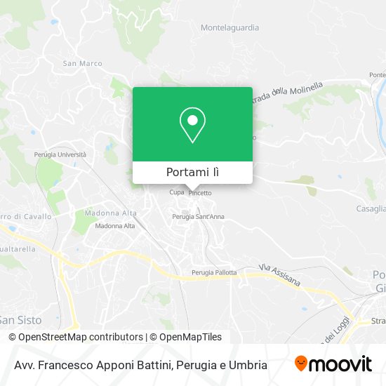 Mappa Avv. Francesco Apponi Battini