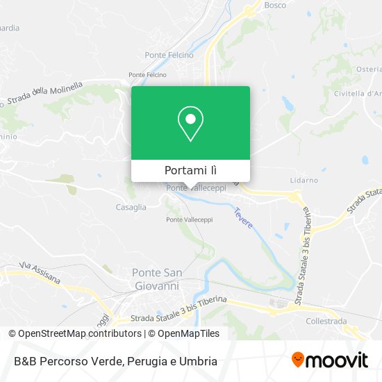 Mappa B&B Percorso Verde