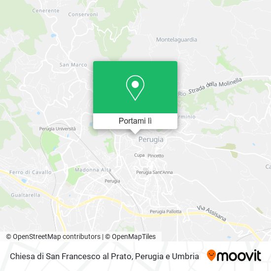 Mappa Chiesa di San Francesco al Prato