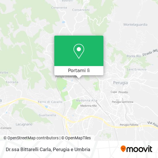 Mappa Dr.ssa Bittarelli Carla