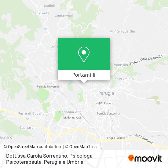 Mappa Dott.ssa Carola Sorrentino, Psicologa Psicoterapeuta