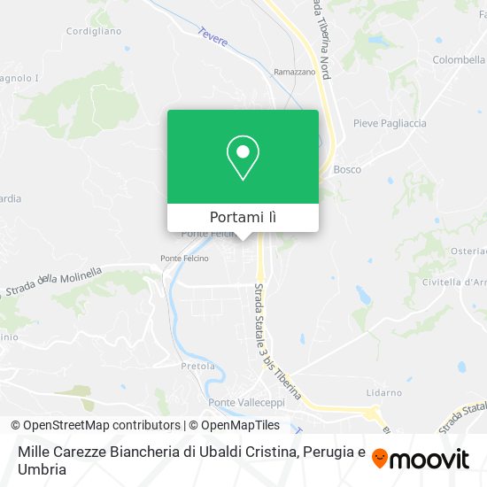 Mappa Mille Carezze Biancheria di Ubaldi Cristina