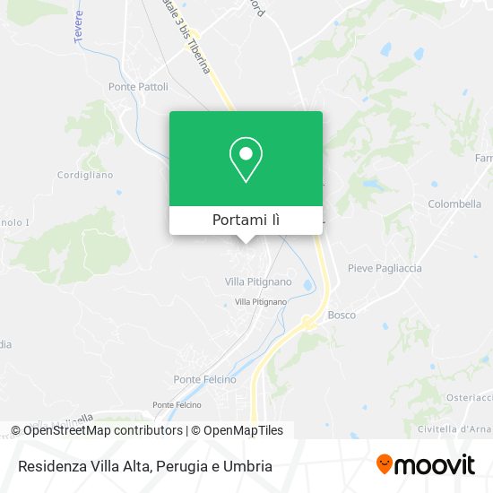 Mappa Residenza Villa Alta