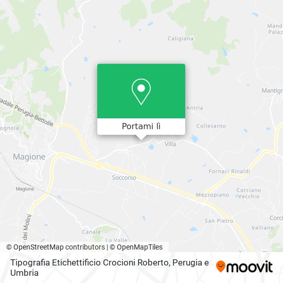 Mappa Tipografia Etichettificio Crocioni Roberto