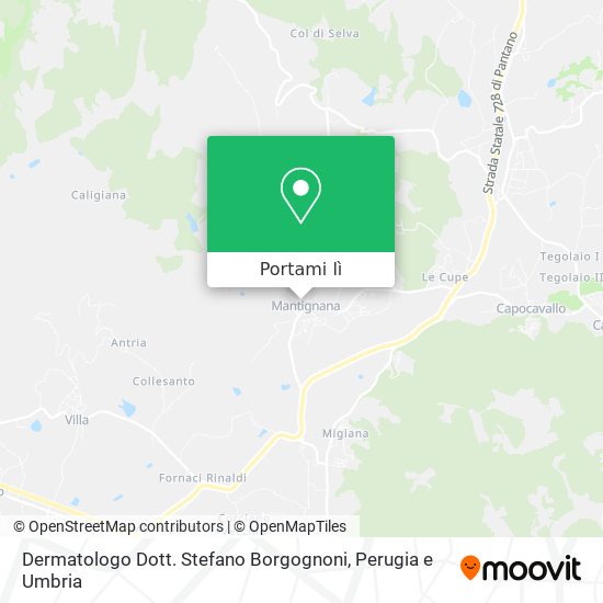 Mappa Dermatologo Dott. Stefano Borgognoni