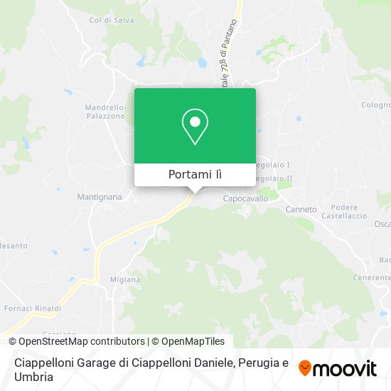 Mappa Ciappelloni Garage di Ciappelloni Daniele