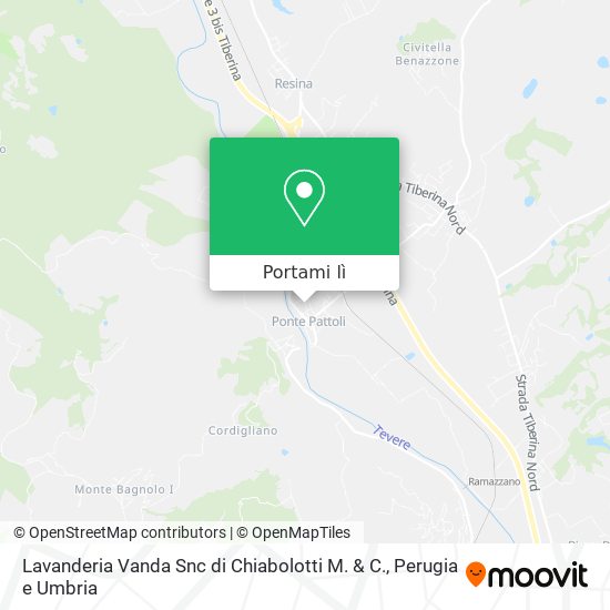 Mappa Lavanderia Vanda Snc di Chiabolotti M. & C.