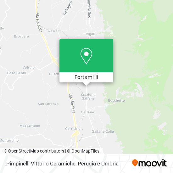 Mappa Pimpinelli Vittorio Ceramiche