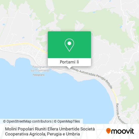Mappa Molini Popolari Riuniti Ellera Umbertide Società Cooperativa Agricola