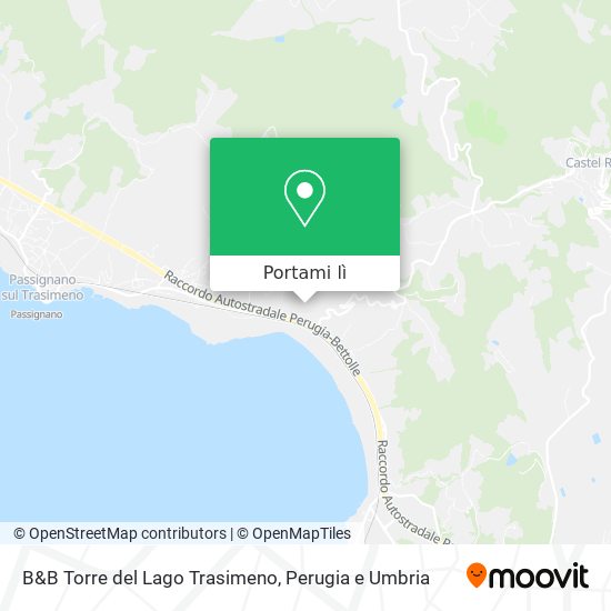 Mappa B&B Torre del Lago Trasimeno