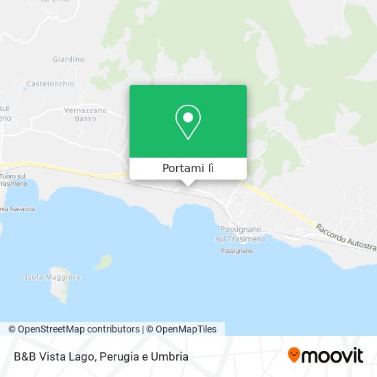 Mappa B&B Vista Lago
