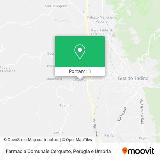 Mappa Farmacia Comunale Cerqueto