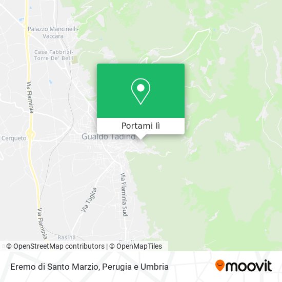 Mappa Eremo di Santo Marzio
