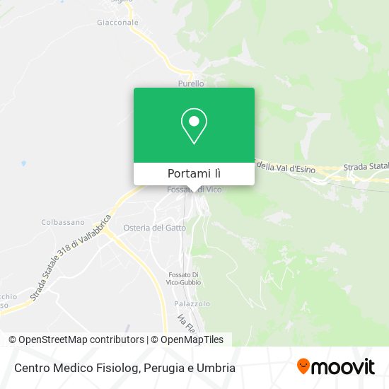 Mappa Centro Medico Fisiolog