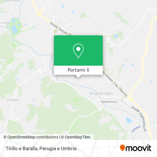 Mappa Tirillo e Baralla