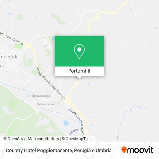 Mappa Country Hotel Poggiomanente