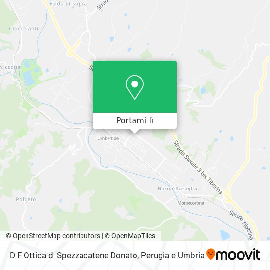 Mappa D F Ottica di Spezzacatene Donato