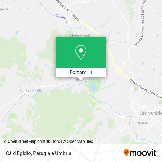 Mappa Cà d'Egidio
