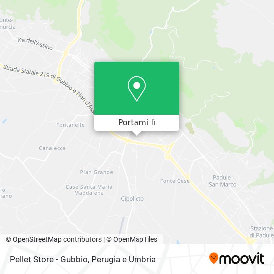 Mappa Pellet Store - Gubbio