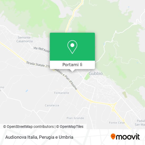 Mappa Audionova Italia