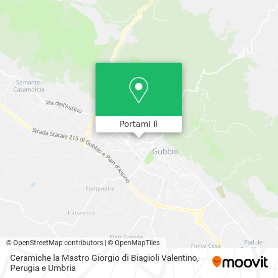 Mappa Ceramiche la Mastro Giorgio di Biagioli Valentino