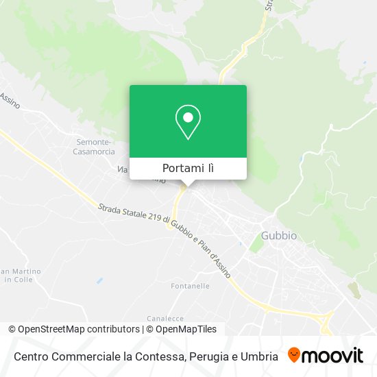 Mappa Centro Commerciale la Contessa