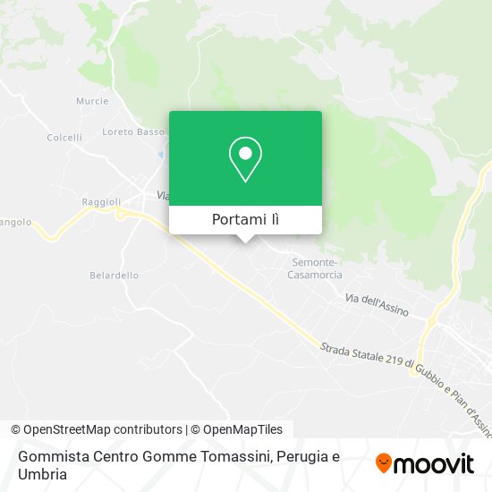 Mappa Gommista Centro Gomme Tomassini