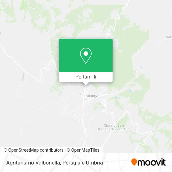 Mappa Agriturismo Valbonella
