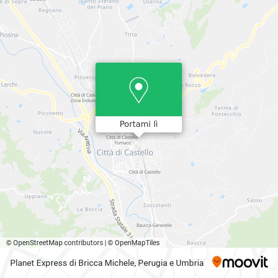 Mappa Planet Express di Bricca Michele